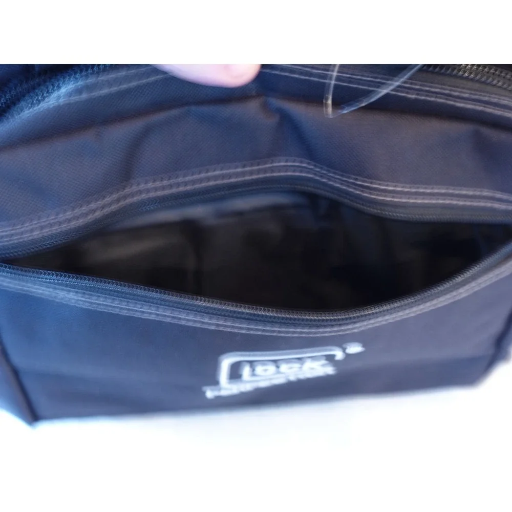GL0CK Perfection OEM Soft Padded Range Bag Holds 2-3 Pistols & Ammo Black NWT
